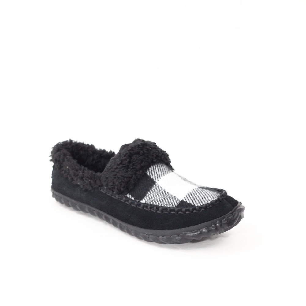 Sorel Slippers sz 5.5 NEW Women Slip on indoor outdoor plaid Out n About lined